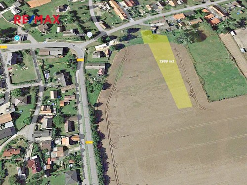 Prodej stavebního pozemku 2989 m²
