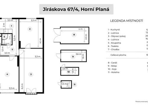 Prodaný byt 3+1 73 m²