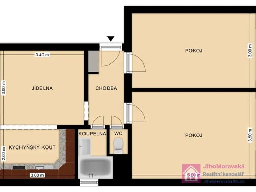 Prodej bytu 3+kk 82 m²