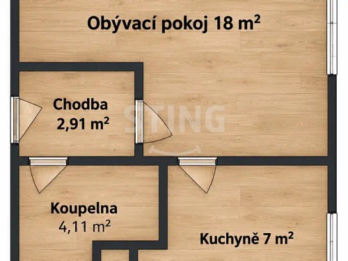 Prodej bytu 1+1 32 m²