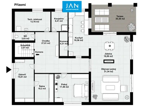 Prodej domu 385 m², pozemek 1560 m²