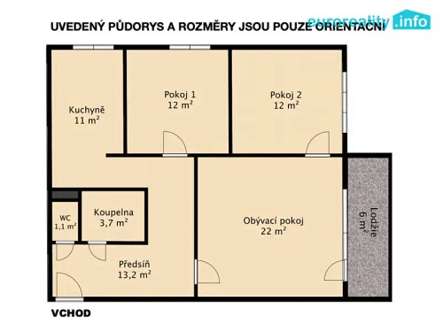Prodej bytu 3+1 75 m²