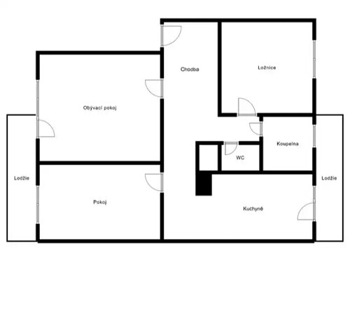 Prodaný byt 3+1 80 m²