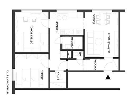Prodaný byt 3+1 72 m²