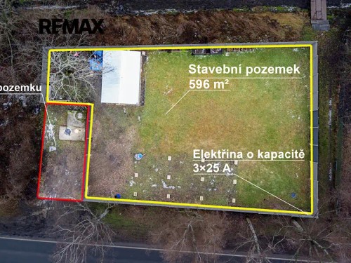 Prodej stavebního pozemku 596 m²
