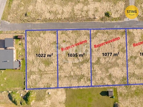 Prodej stavebního pozemku 1022 m²