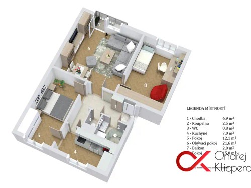 Prodej bytu 3+1 65 m²