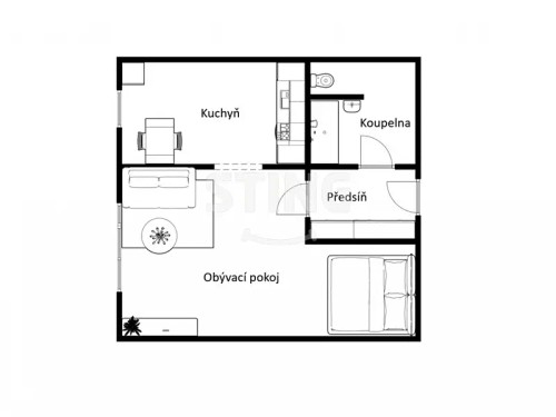 Prodej bytu 1+1 32 m²