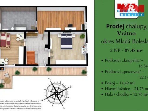 Prodej chalupy 149 m², pozemek 472 m²