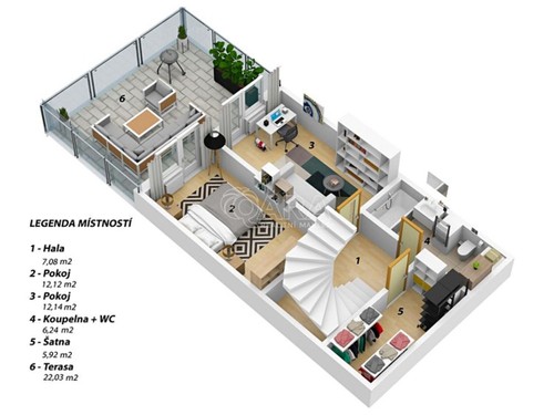 Prodaný byt 3+kk 107 m²