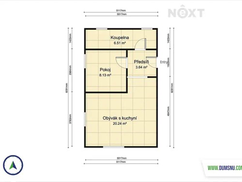 Prodaný  byt 3+kk 63 m²