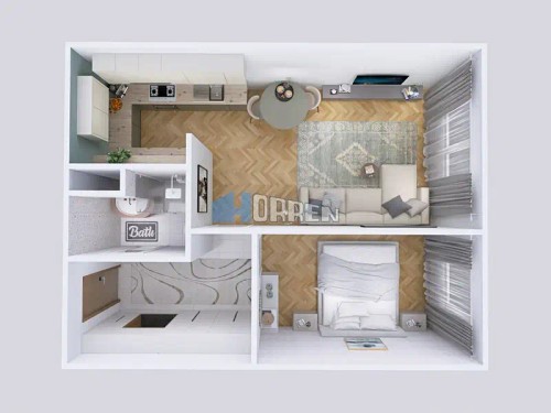 Prodaný byt 2+kk 43 m²
