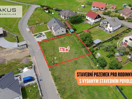 Prodej stavebního pozemku 776 m²