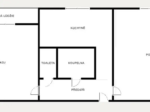 Prodaný  byt 2+1 56 m²