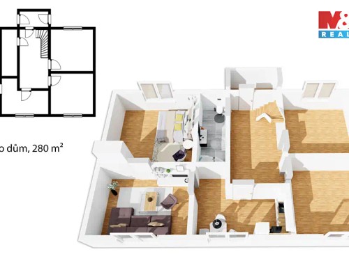 Prodej domu 280 m², pozemek 596 m²