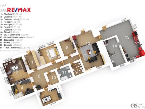 Prodej chalupy 460 m², pozemek 4142 m²