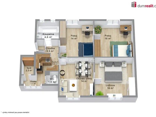 Prodej bytu 4+1 86 m²