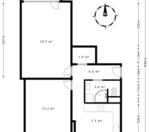 Prodaný byt 2+1 51 m²