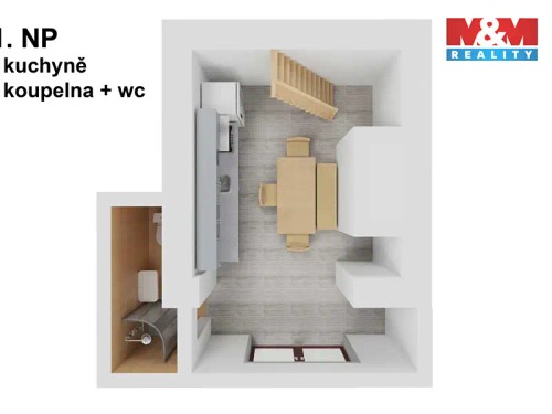 Prodej chaty 59 m², pozemek 30 m²