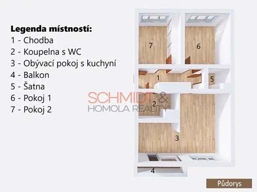Prodaný  byt 3+kk 68 m²