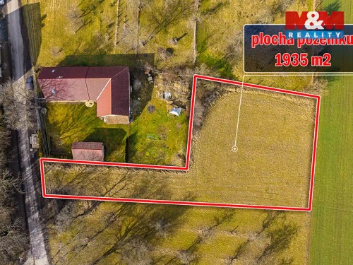 Prodej stavebního pozemku 1935 m²