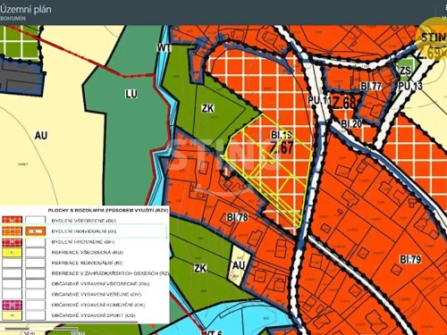 Prodej stavebního pozemku 1099 m²
