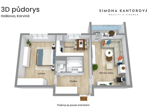 Prodej bytu 2+1 52 m²