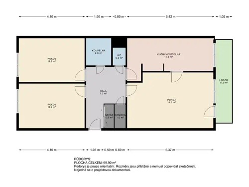 Prodej bytu 3+1 76 m²