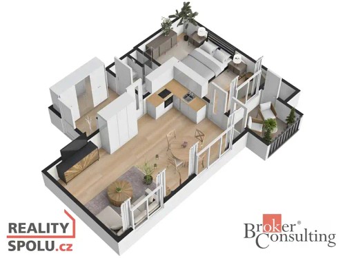 Prodaný byt 2+kk 53 m²