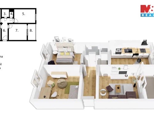 Prodaný byt 3+1 75 m²