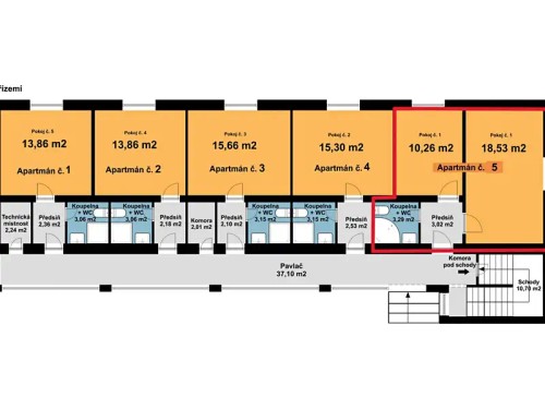 Prodej bytu 2+kk 36 m²