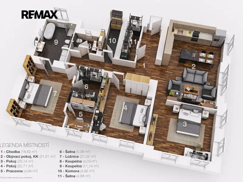 Prodej bytu 4+kk 150 m²