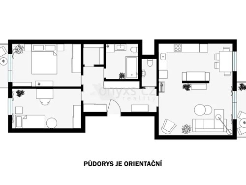 Prodaný byt 3+kk 85 m²