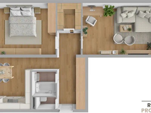 Prodej bytu 2+1 53 m²