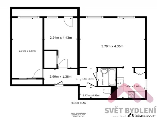 Prodej bytu 3+1 80 m²