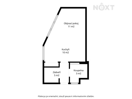 Prodaný byt 1+kk 32 m²