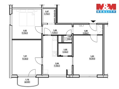 Prodaný byt 3+1 69 m²