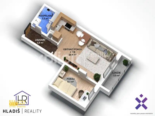 Prodej bytu 2+kk 36 m²