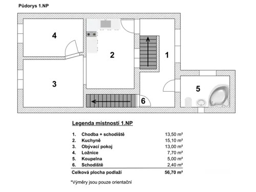 Prodej domu 184 m², pozemek 182 m²