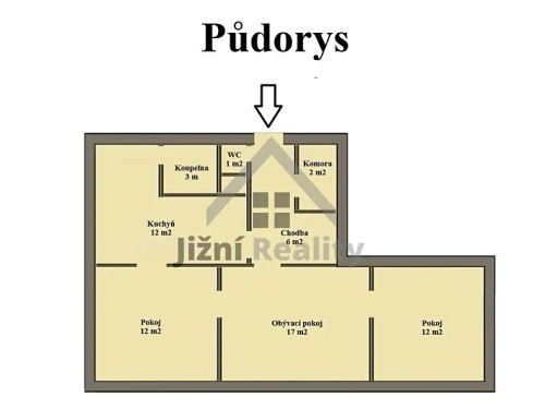 Prodej bytu 3+1 69 m²