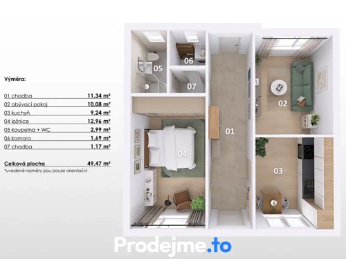 Prodej domu 50 m², pozemek 207 m²