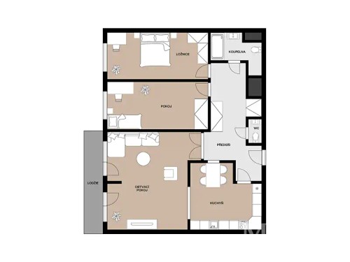 Prodaný byt 3+1 108 m²