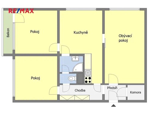 Prodej bytu 3+1 73 m²
