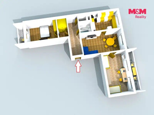 Prodej bytu 3+1 73 m²