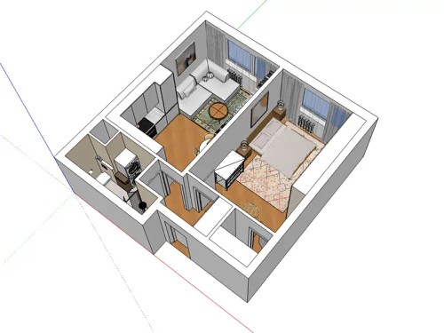 Prodaný byt 2+kk 46 m²