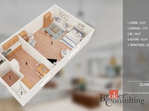 Prodej bytu 1+1 35 m²