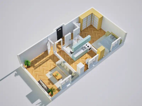 Prodaný byt 2+1 51 m²