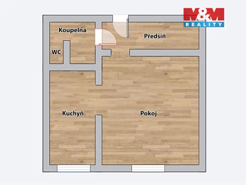 Prodaný byt 1+1 26 m²