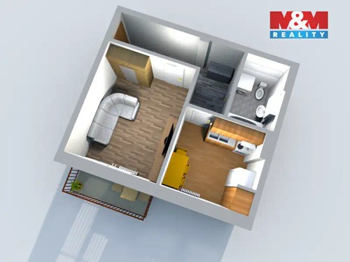Prodaný byt 1+1 33 m²