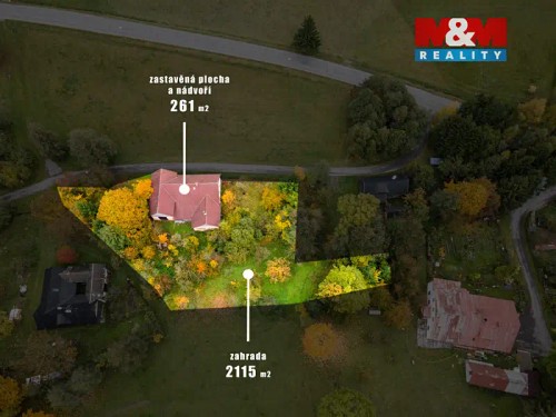 Prodaná chalupa 50 m², pozemek 2412 m²